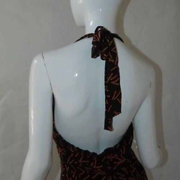 Viva Vena Halter Dress Matchsticks Mid-Calf Size 6 - Picture 8 of 8